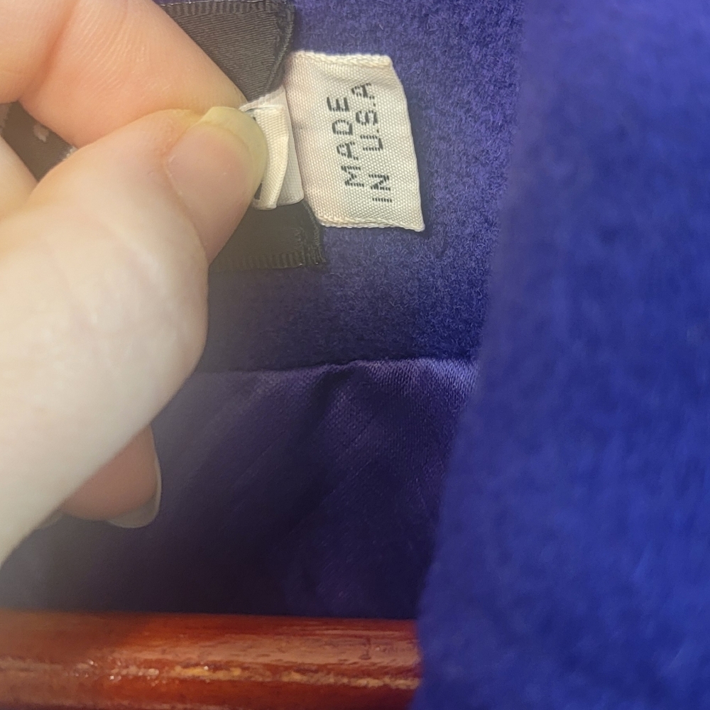 Vintage Dani Colby Wool Purple Mobwife Peacoat Classy Style Plus Size Coat - Picture 3 of 13